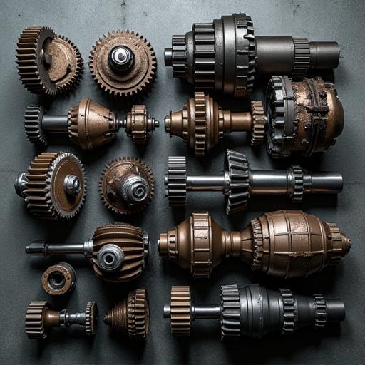 Various drivetrain components for heavy trucks